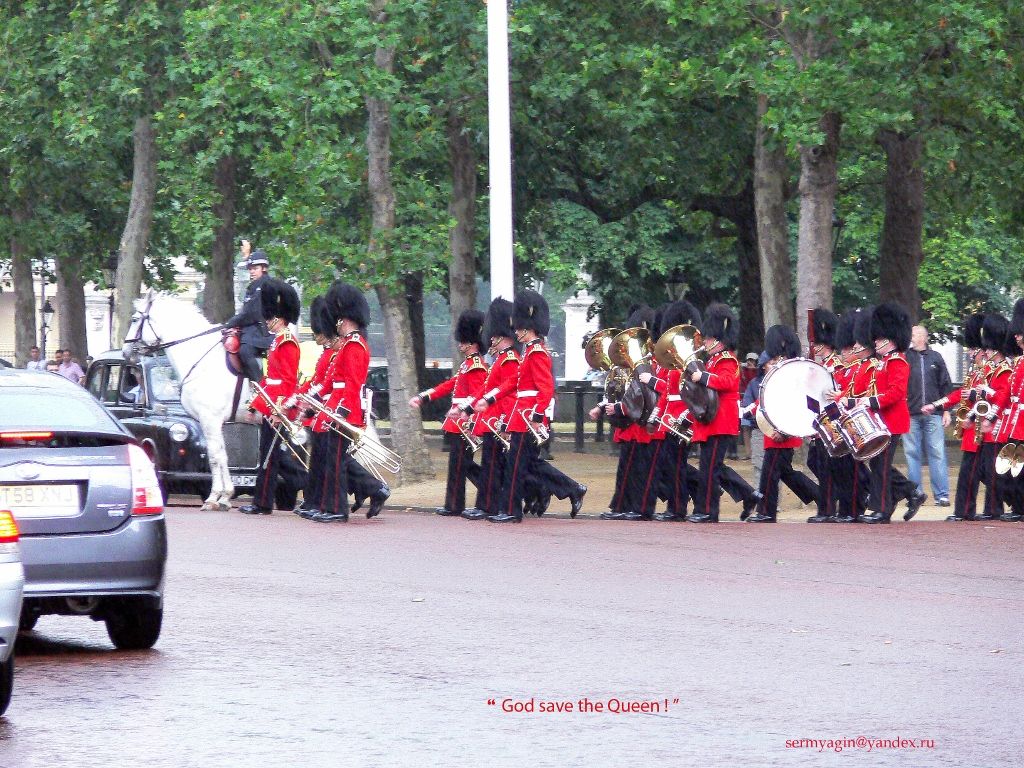 Военный Оркестр на улицах Лондона